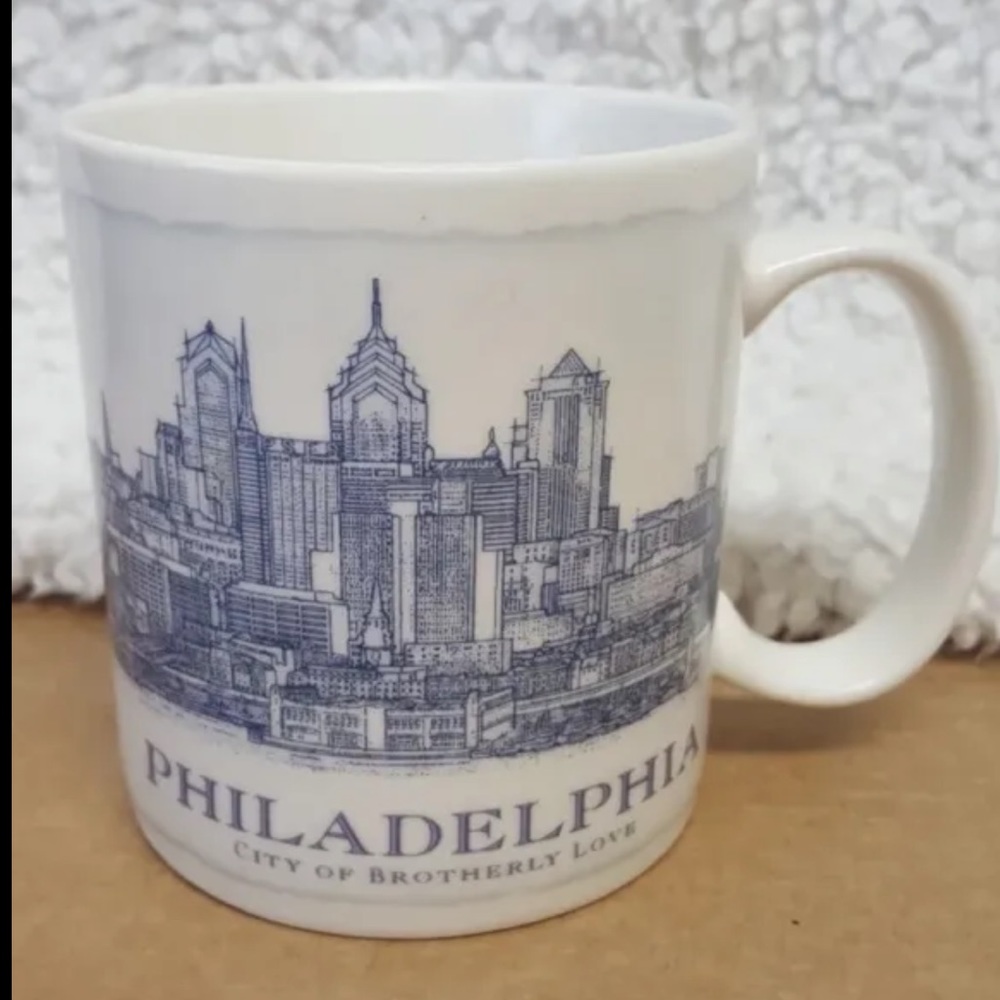 Starbucks PHILADELPHIA ARCHITECTURAL CITY Series 18 oz Coffee Mug 2007 Cup